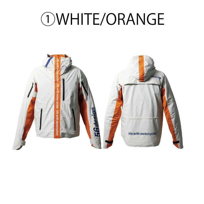 56design Axis White Orange Jacket