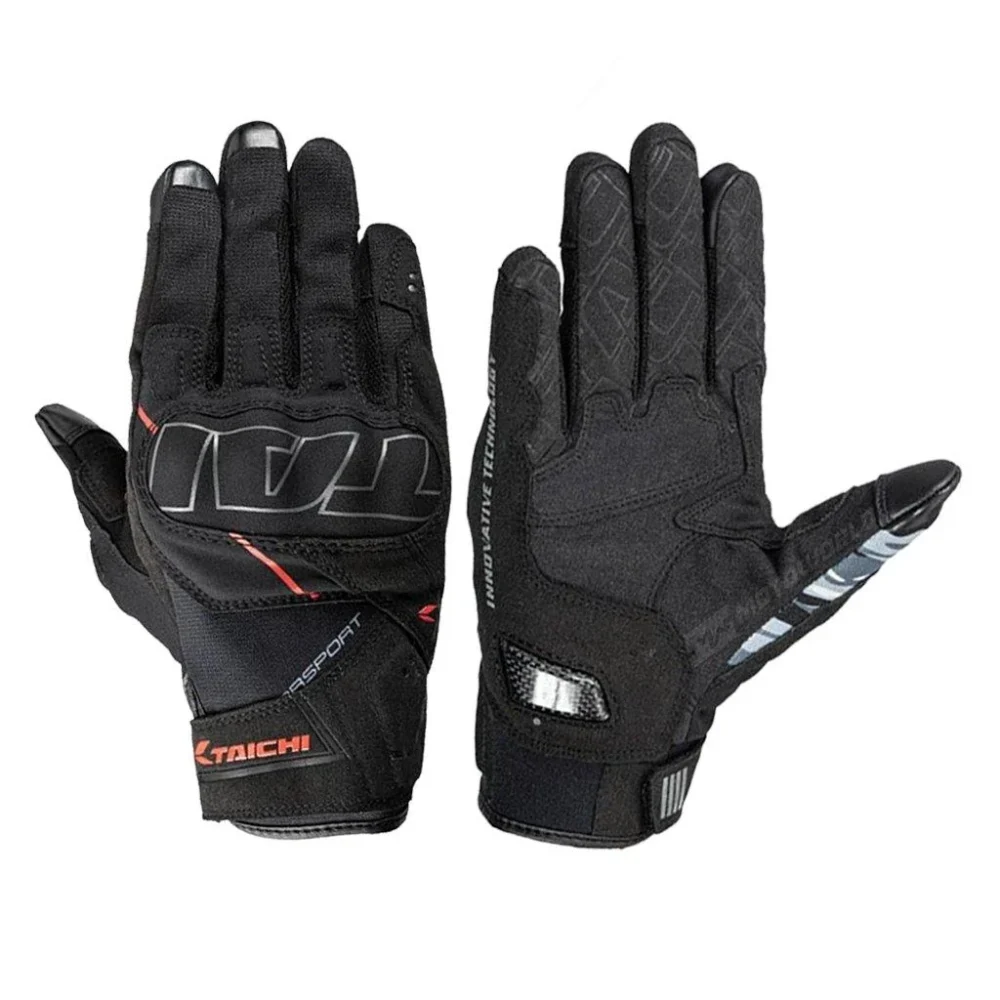 Alternative view of RS Taichi RST 455 Stroke Air Black Red Gloves