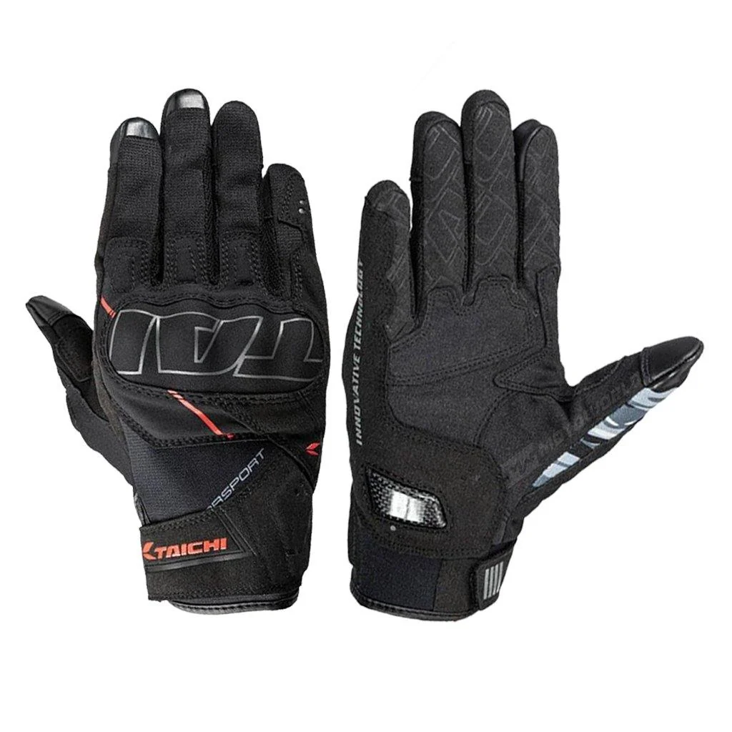 RS Taichi RST 455 Stroke Air Black Red Gloves - Image 2