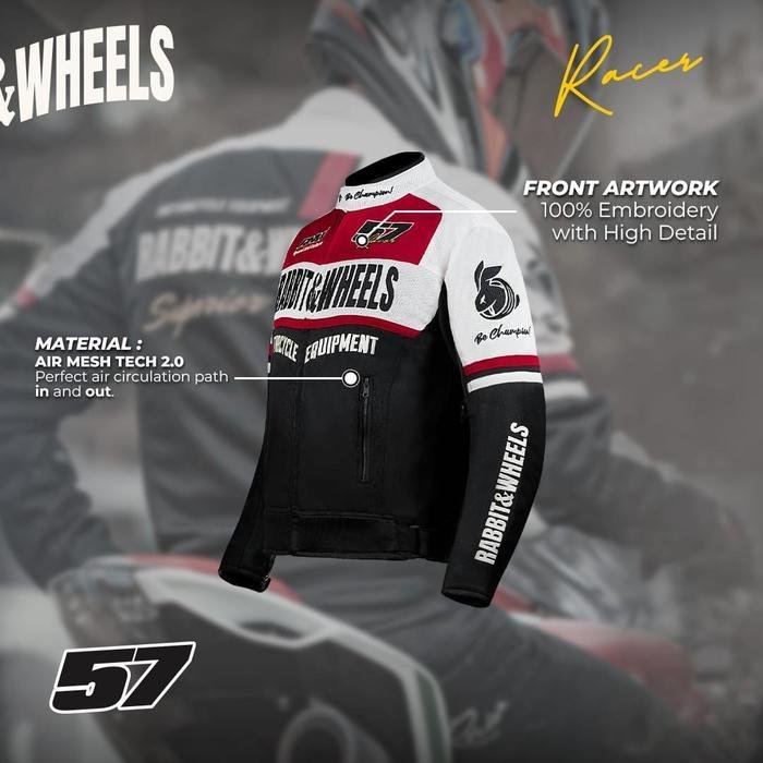 Rabbit and Wheels Devise Red Jacket - Image 4