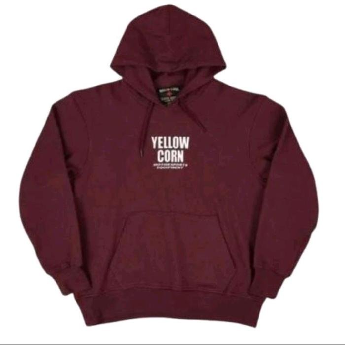 Alternative view of Yellow Corn YT 029 Burgundy Hoodie