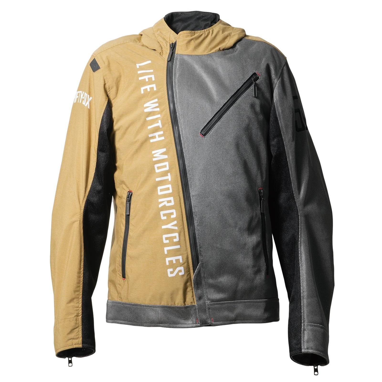 56design Slash Mesh Grey Brown Jacket