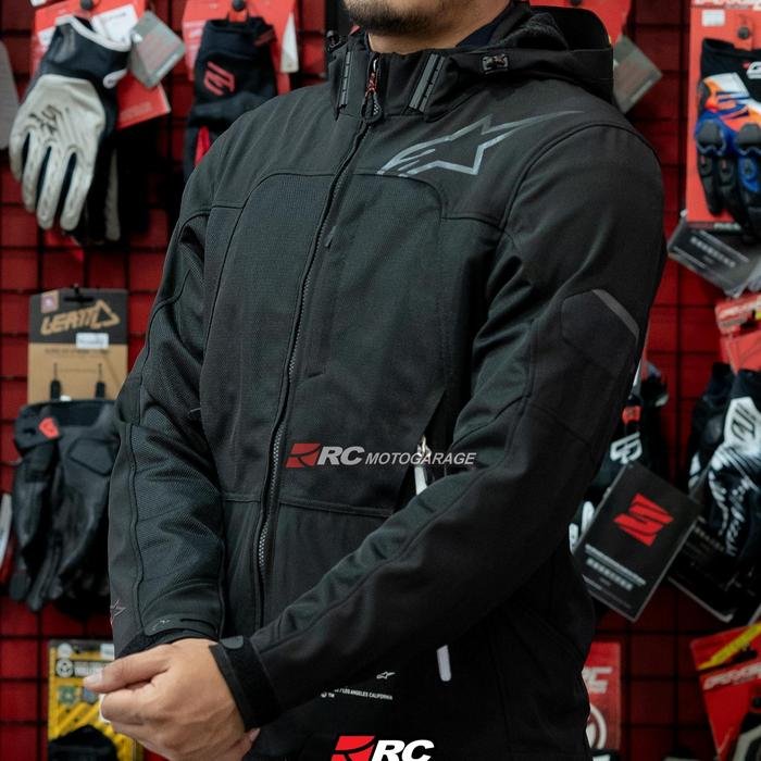 Alpinestars Crew Parka Air Asia Black White Jacket - Image 2