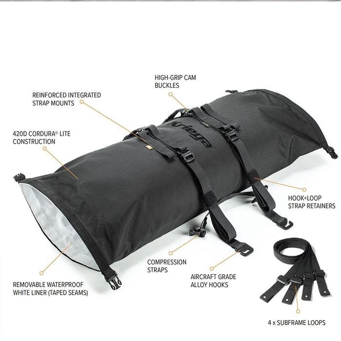 Alternative view of Kriega Rollpack Coyote Tail Bag