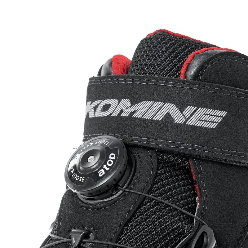 Komine BK 100 WP Sports Riding Black Shoes - Image 3