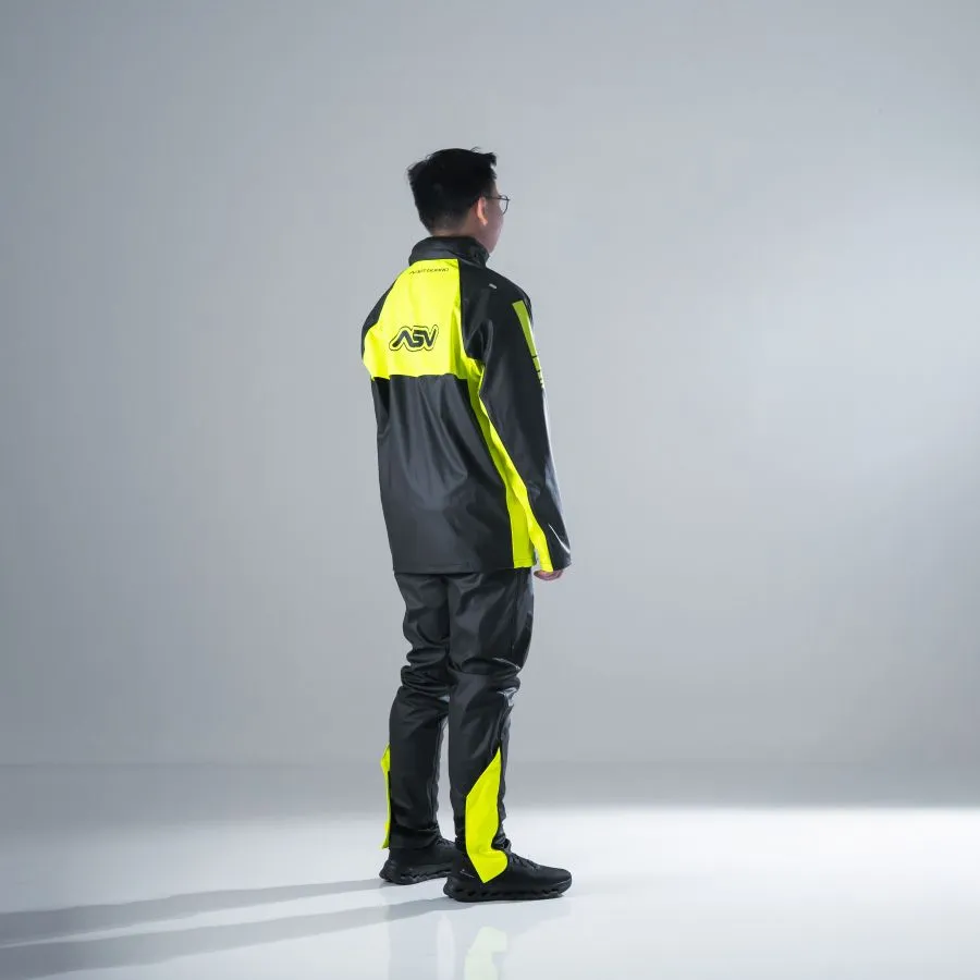 Alternative view of ASV Hydro Guard Black Fluo Yellow Raincoat
