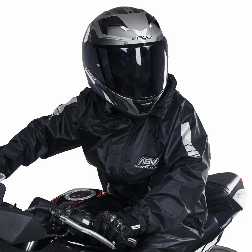 Alternative view of ASV Shadow Black Raincoat