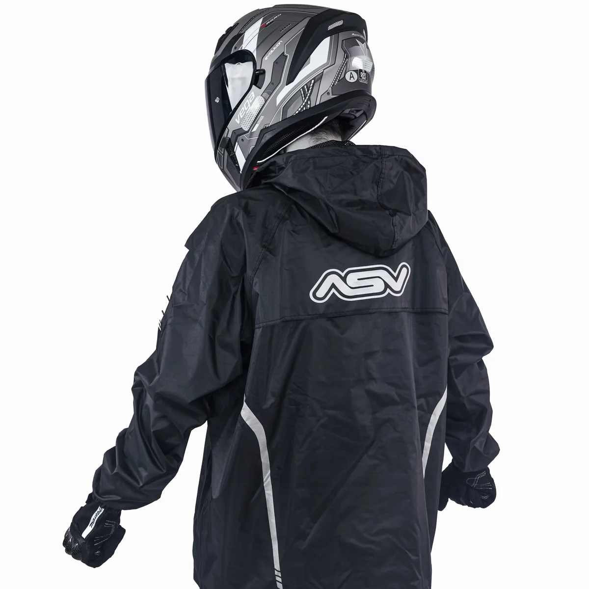 ASV Shadow Black Raincoat