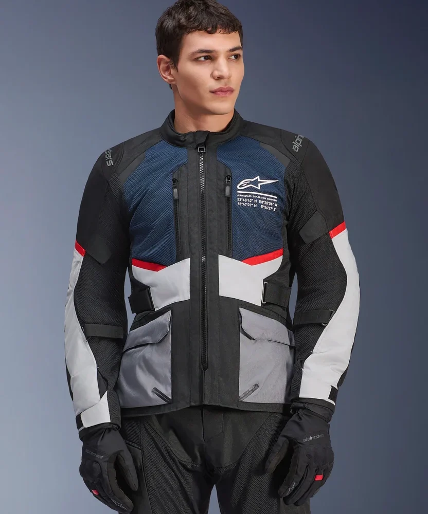 Alpinestars Andes Air Drystar Deep Blue Black Ice Gray Jacket - Image 8