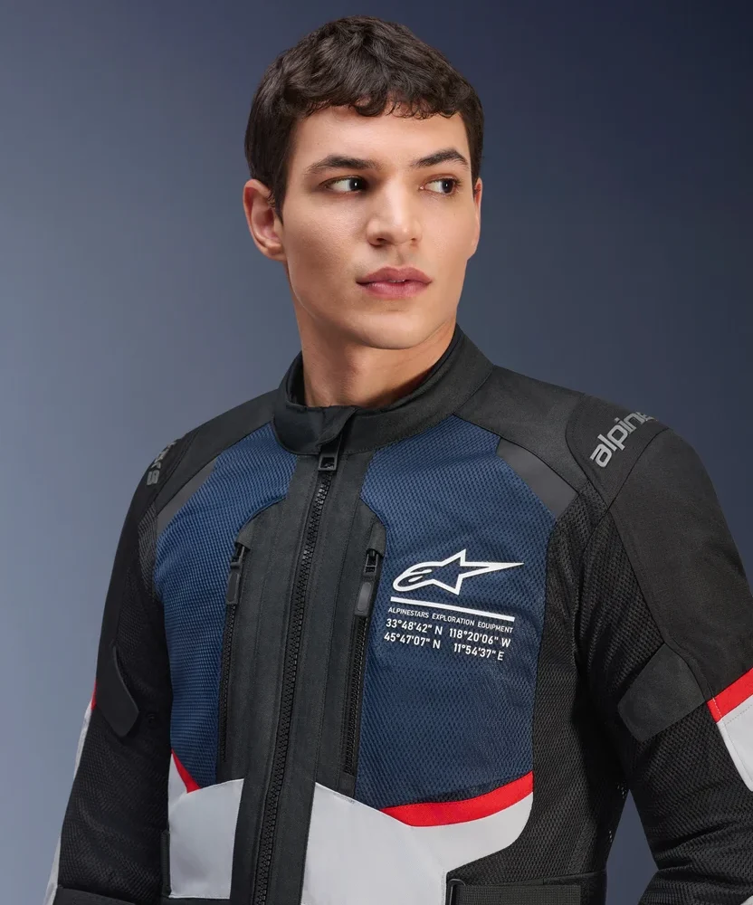 Alpinestars Andes Air Drystar Deep Blue Black Ice Gray Jacket - Image 7