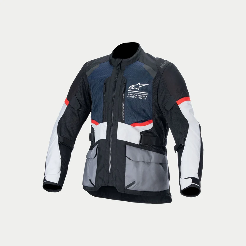 Alpinestars Andes Air Drystar Deep Blue Black Ice Gray Jacket
