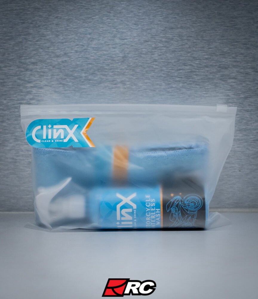 Clinx Motorcycle Waterless Wash and Microfiber Bundle Outer Cleaner