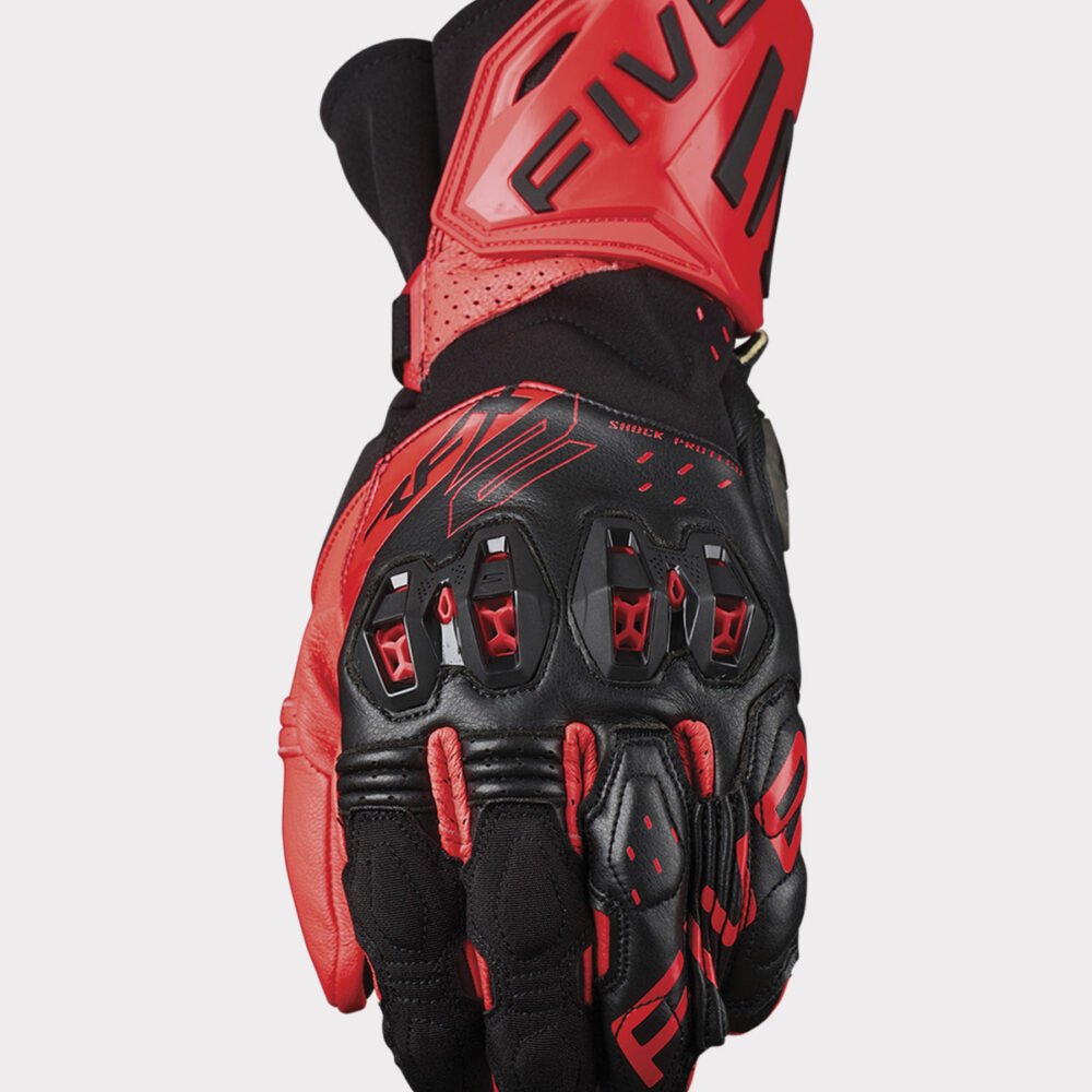 Five RFX2 Evo Black Fluo Red Gloves
