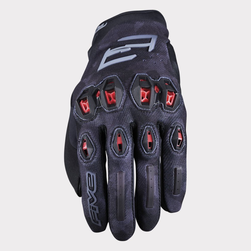 Five Stunt Evo 2 Camo Black Red Gloves