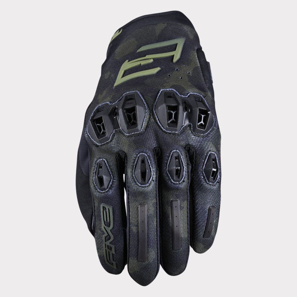 Five Stunt Evo 2 Camo Khaki Gloves