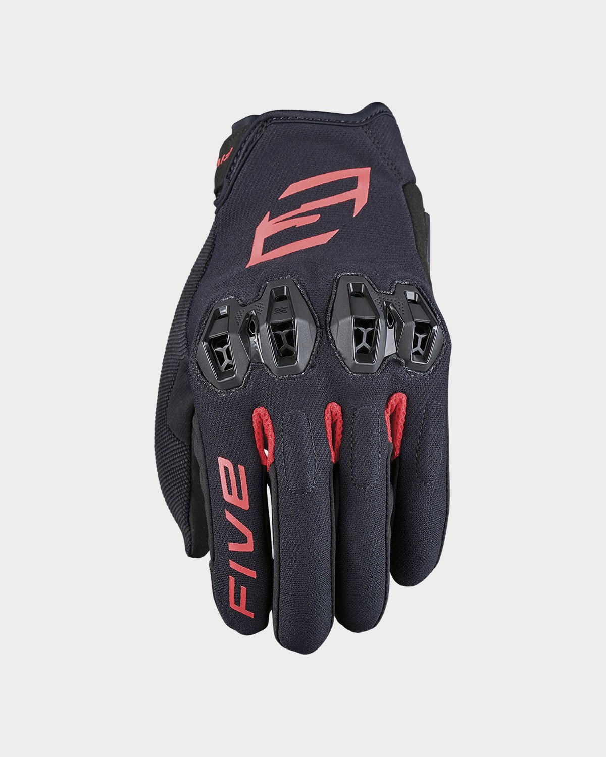Five Tricks Black Red Gloves