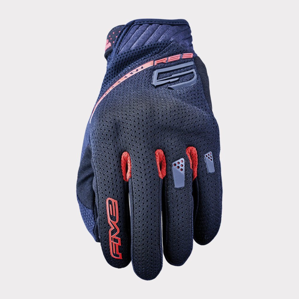Five RS3 Evo Airflow Black Red Gloves