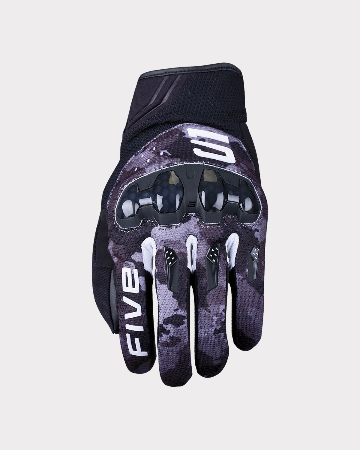 Five RSX Camo Black White Gloves