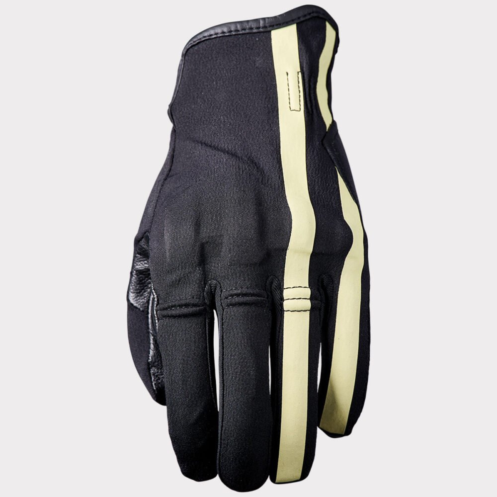 Five Flow Stripes Black Beige Gloves