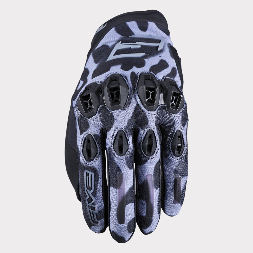 Five Stunt Evo 2 Woman Leopard Grey Gloves
