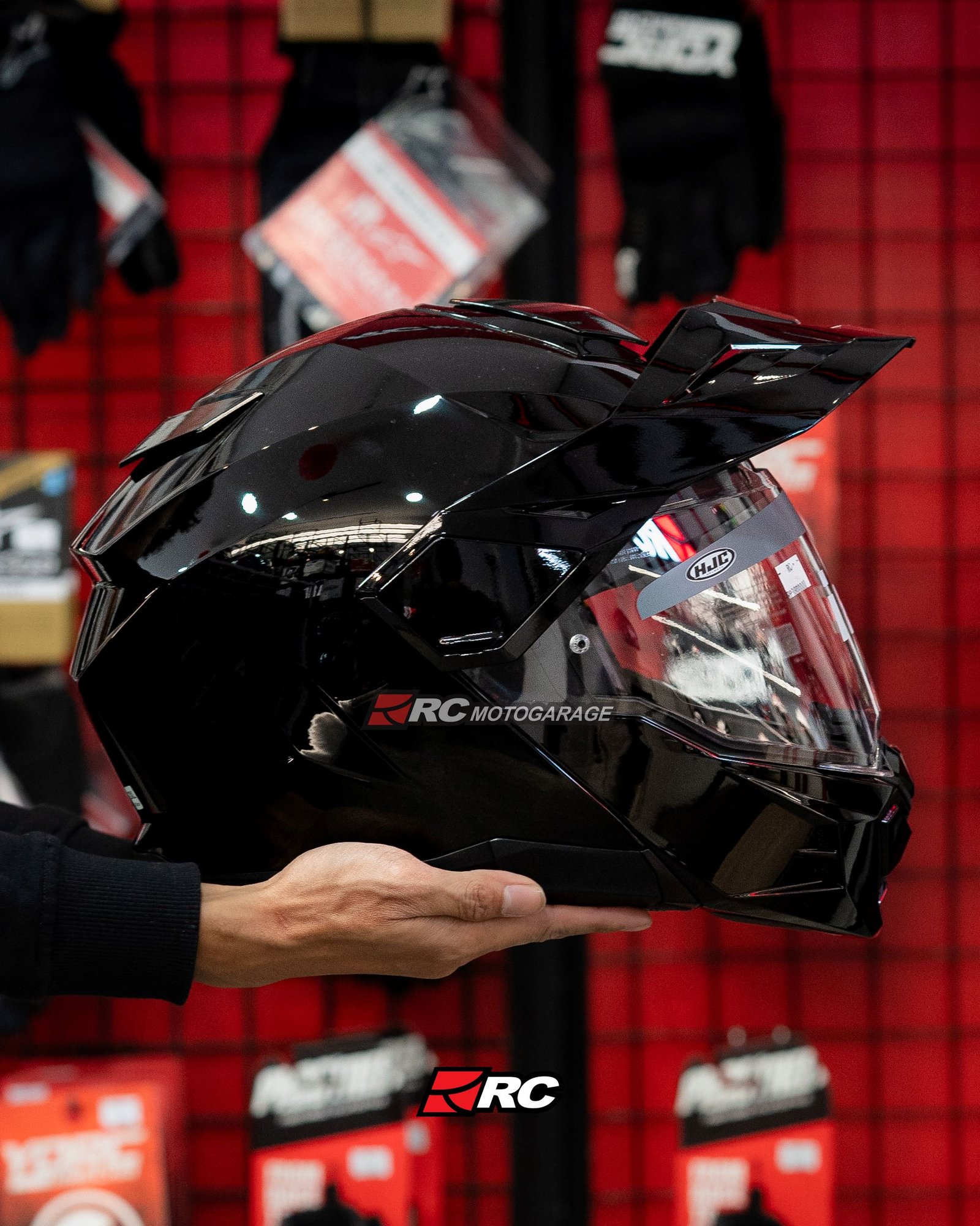 HJC i80 Black Gloss - Image 6