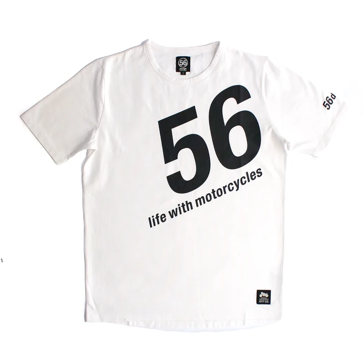 56design Trimming Tee White T-Shirt