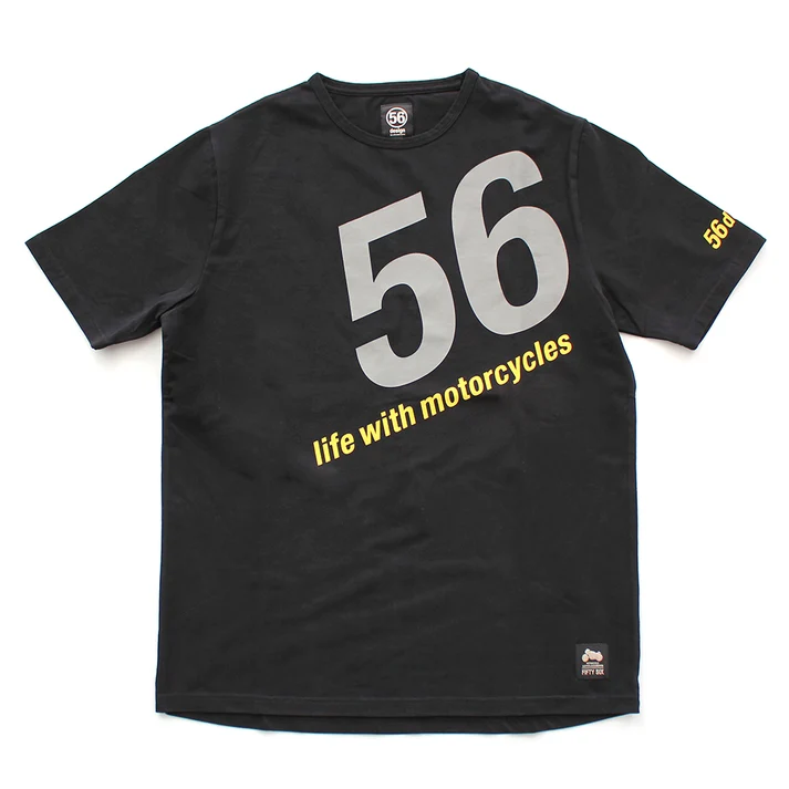 56design Trimming Tee Black T-Shirt