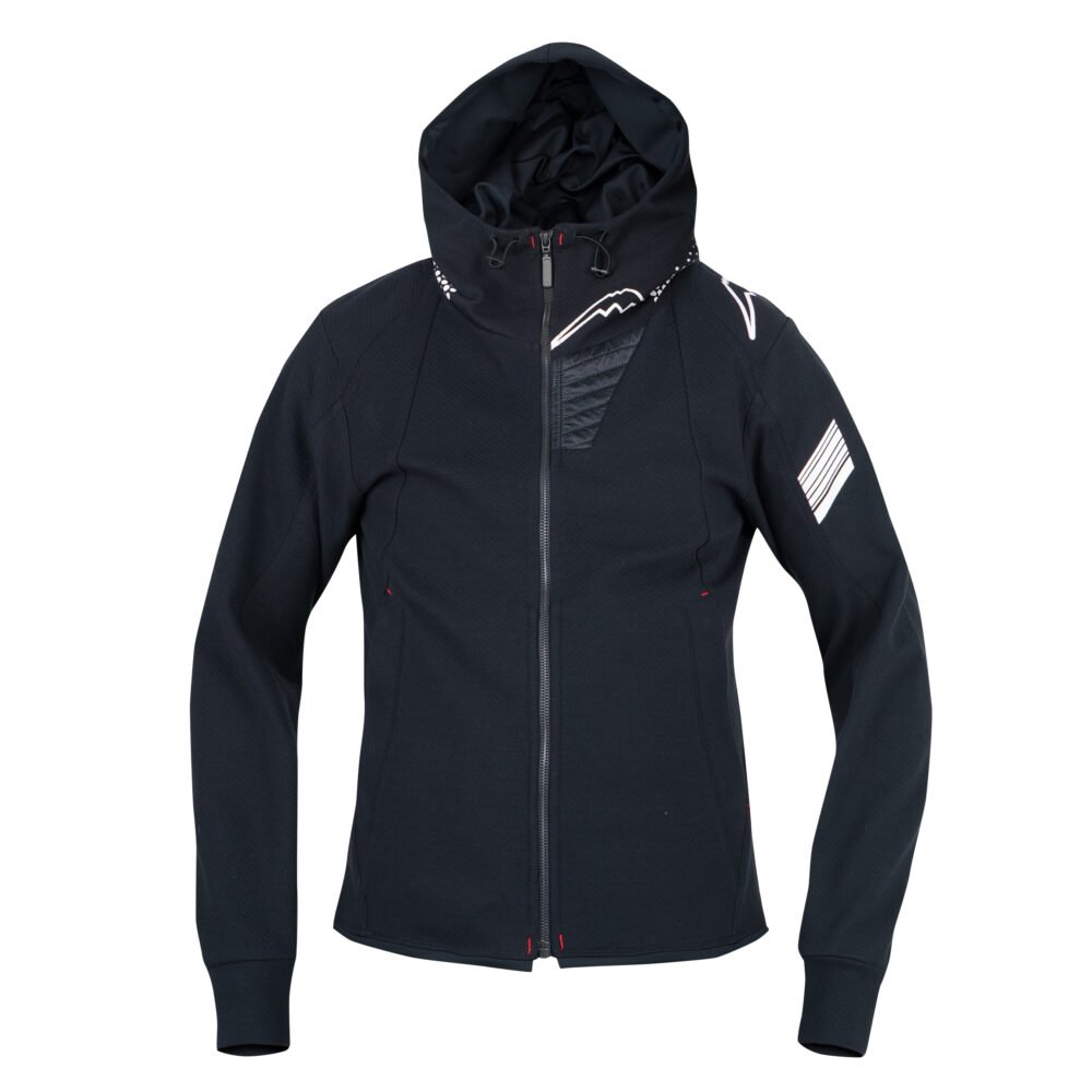 Kushitani K 1385 Rebro Hoodie Black Hoodie