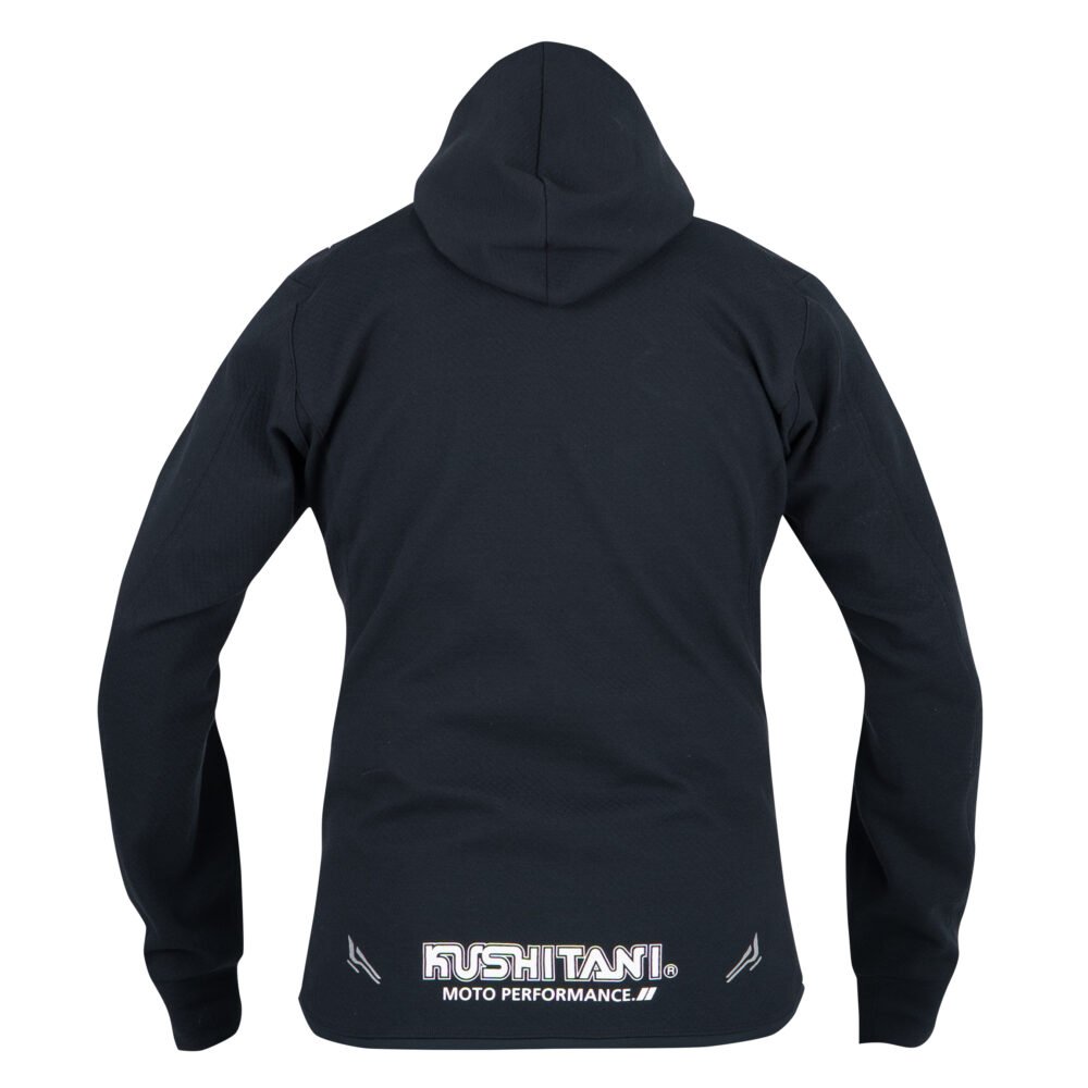Alternative view of Kushitani K 1385 Rebro Hoodie Black Hoodie