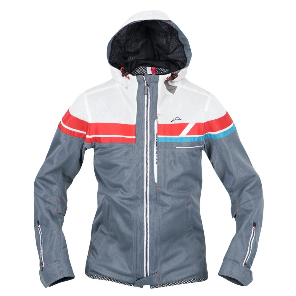 Kushitani K 2455 Full Mesh Parka White Grey Jacket