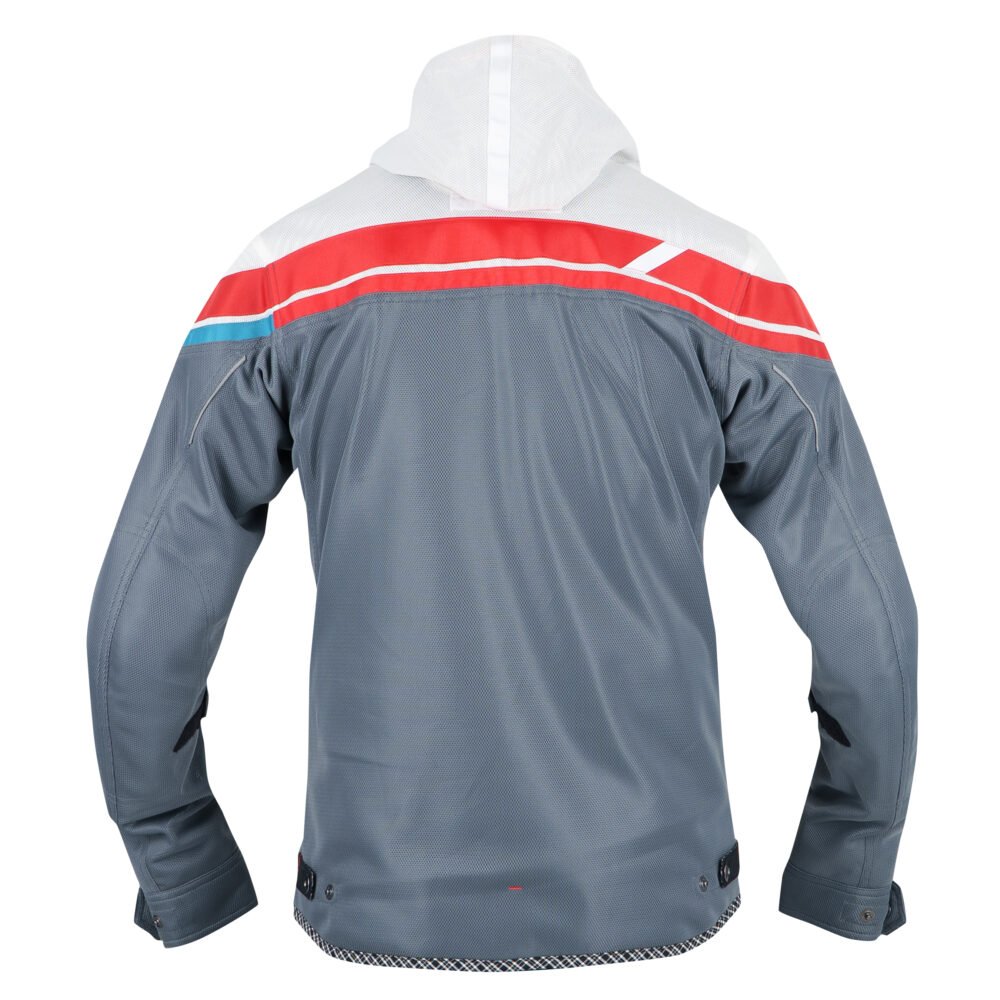 Alternative view of Kushitani K 2455 Full Mesh Parka  White Grey Jacket