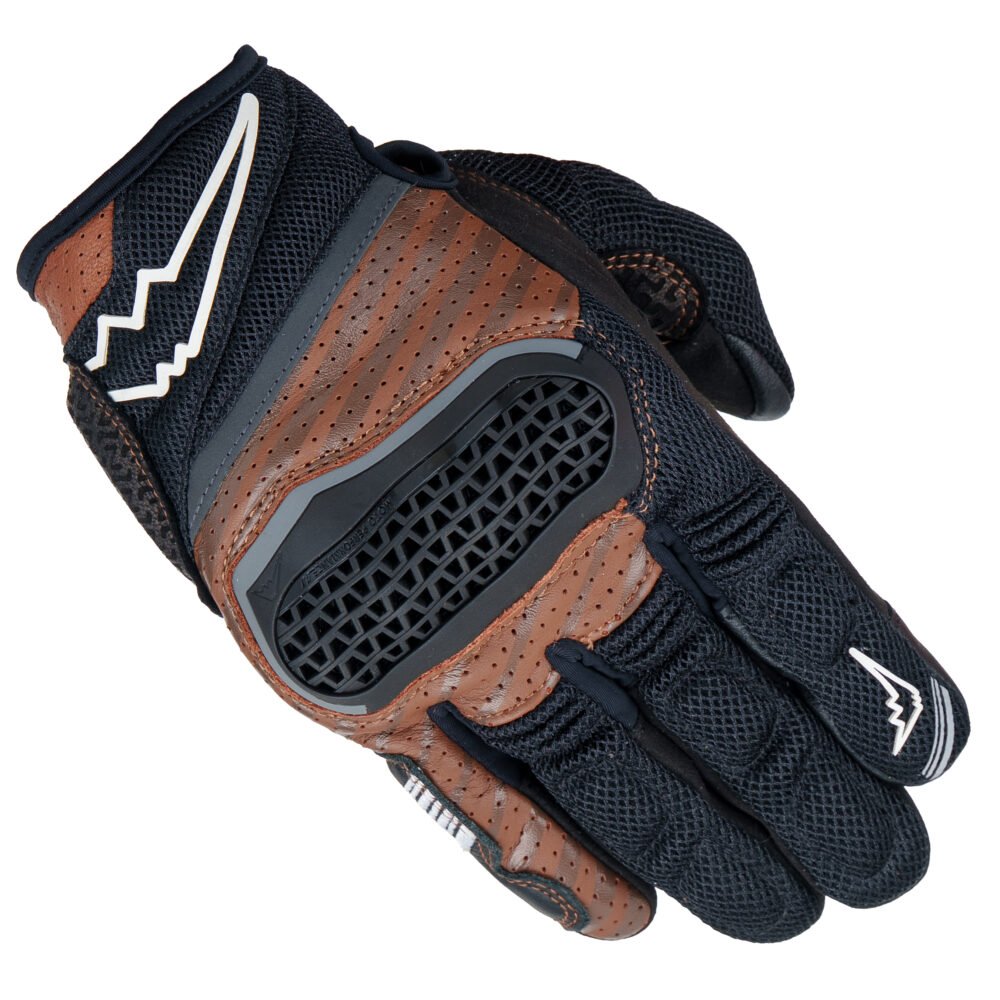 Kushitani K 5386 Inventive Mesh Black Brown Gloves