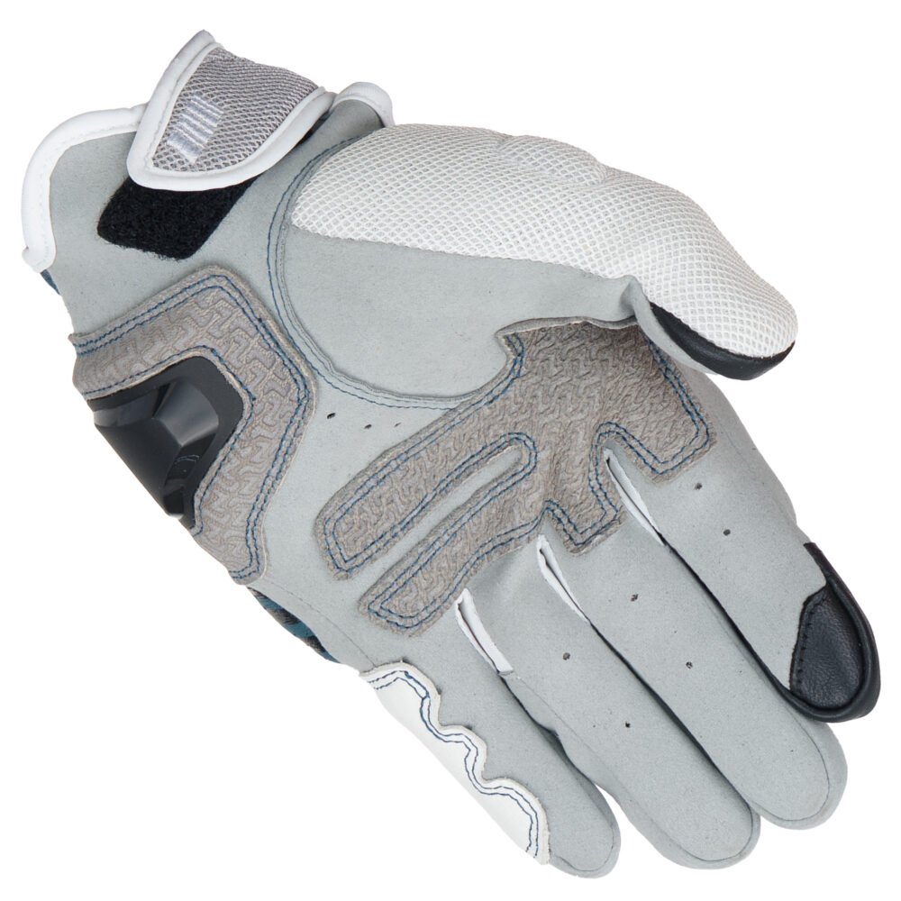 Alternative view of Kushitani K 5386 Inventive Mesh Blue White Gloves