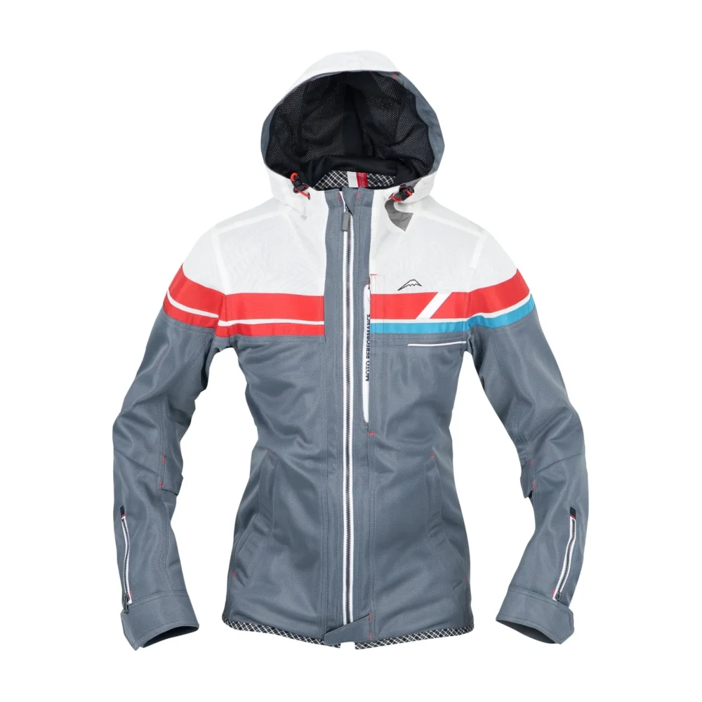 Kushitani KL 2455 Full Mesh Parka Ladies White Grey Jacket