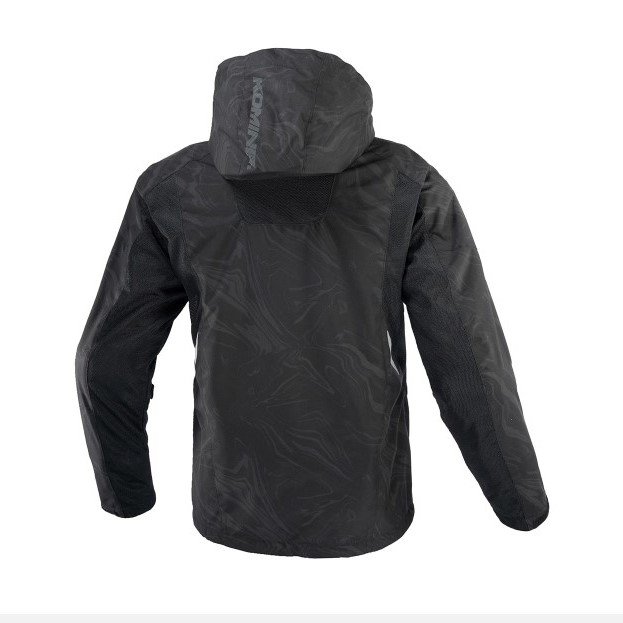 Komine JK 1123 Protect Half Mesh Parka Black Marble Jacket - Image 3