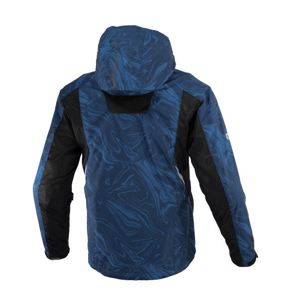 Komine JK 1123 Protect Half Mesh Parka Navy Marble Jacket - Image 3