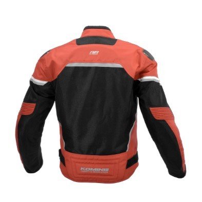 Komine JK 1573 Protect Carbon Mesh Red Black Jacket - Image 3