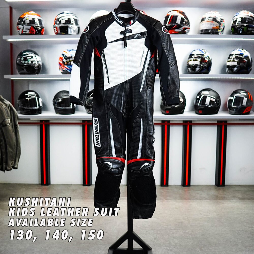Kushitani K-0082XX Kids Sword Suit Black Red Jacket