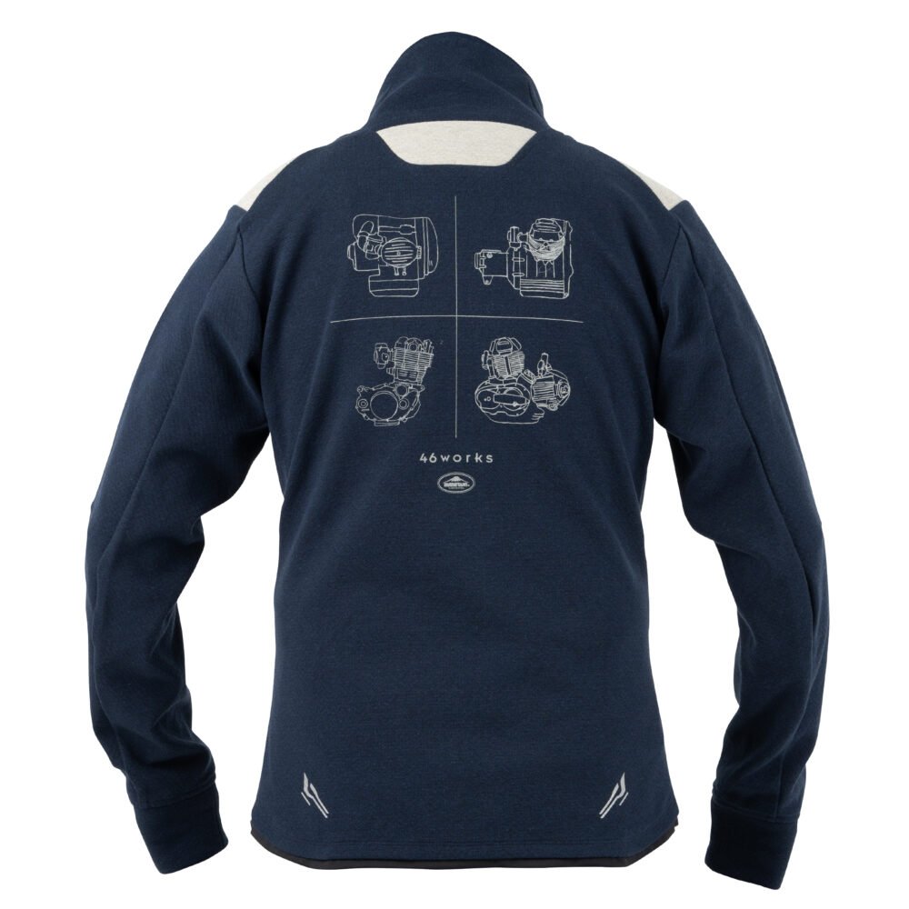 Kushitani K 1357W 46works Arcana Track Navy Jacket - Image 3