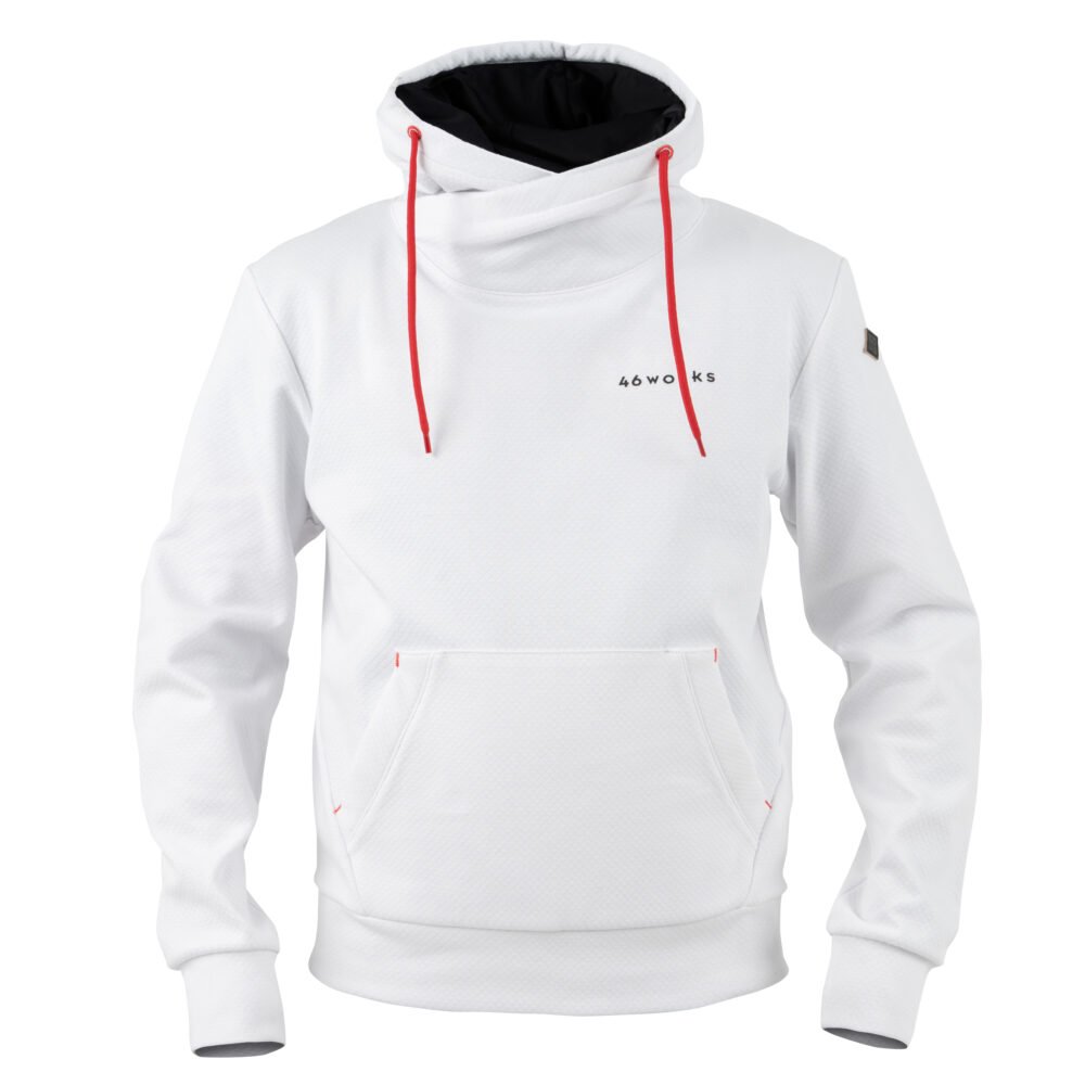 Kushitani K 1358W 46works Pull Up Parka White Jacket