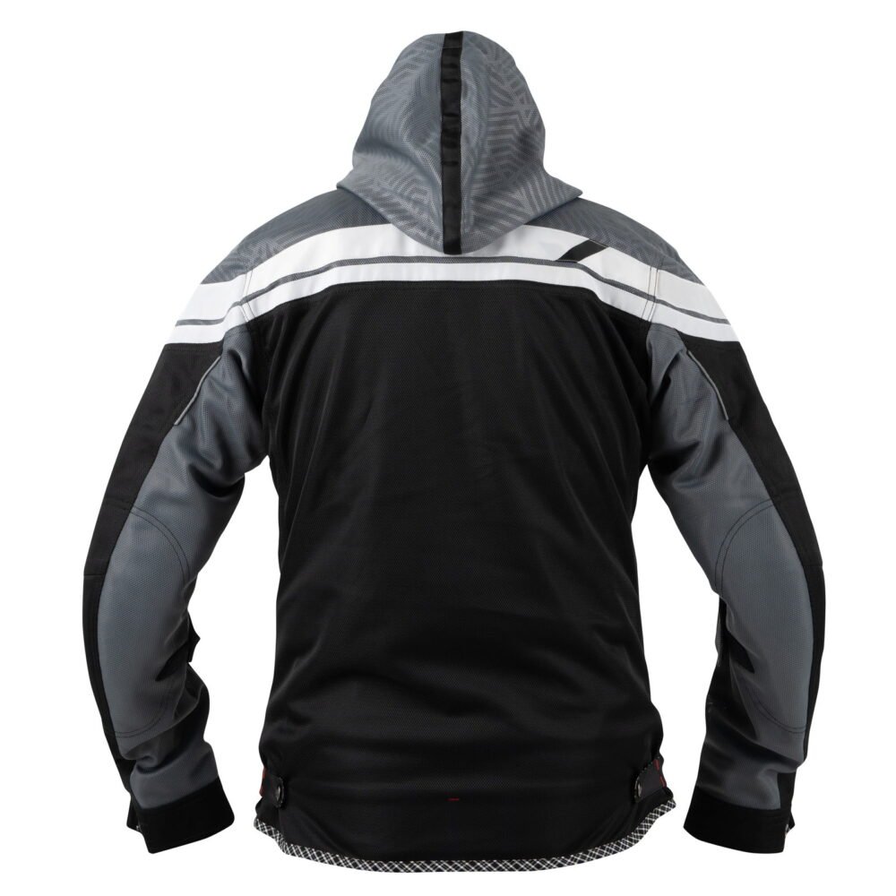 Kushitani K 2440 Full Mesh Parka Grey Black Jacket - Image 3