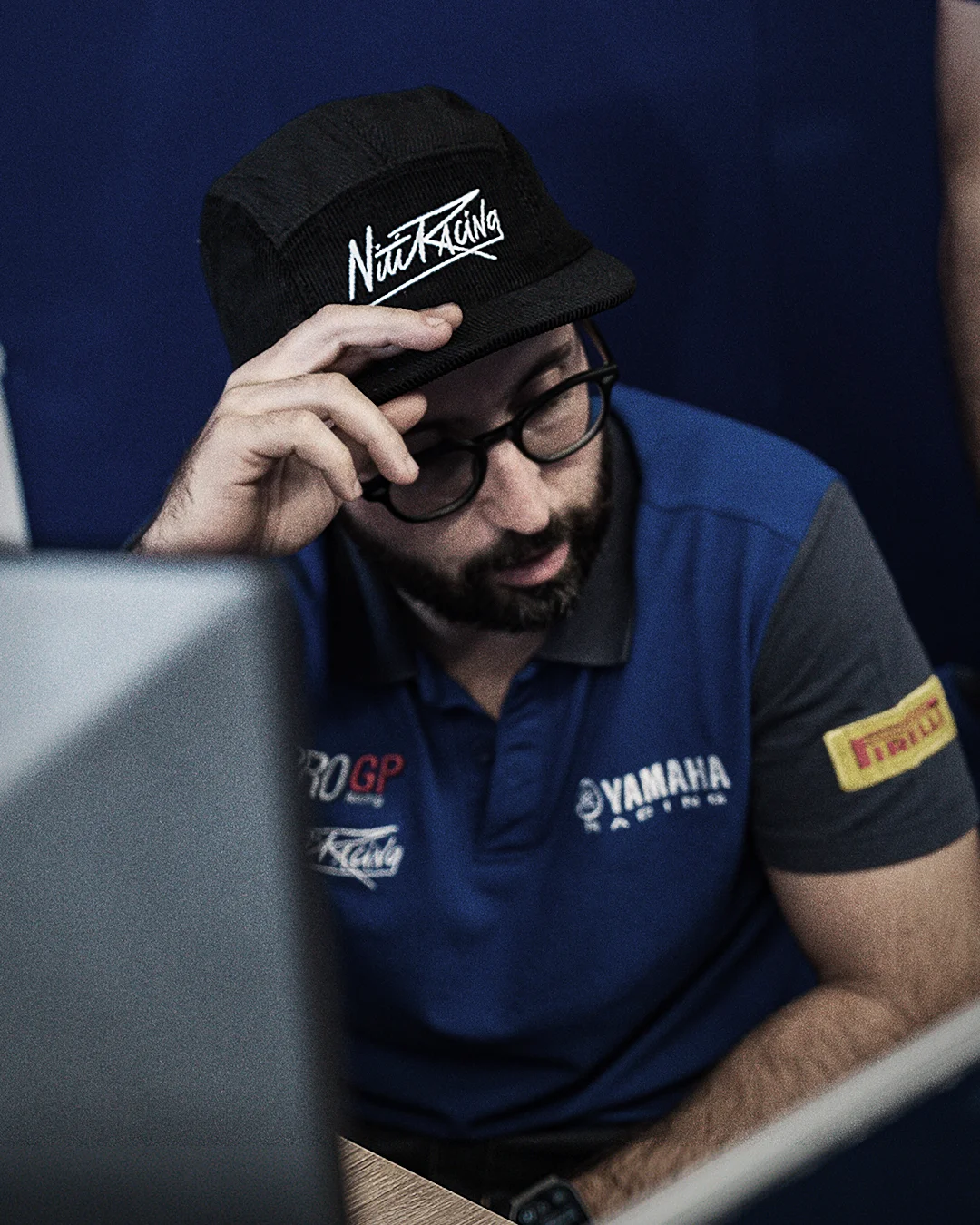 NitiRacing Classic 5-Panel Cap Black Hat - Image 2