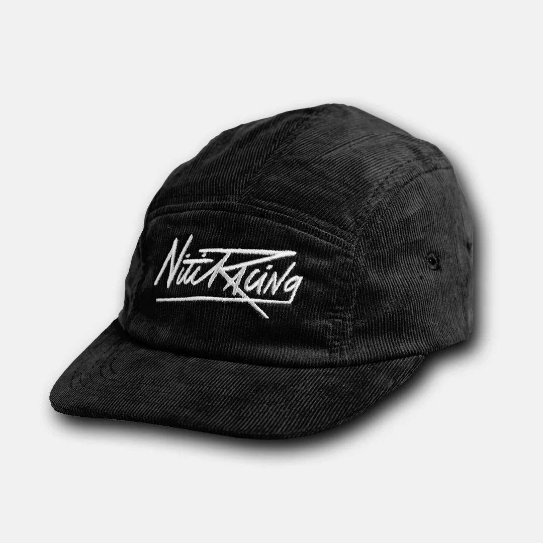 NitiRacing Classic 5-Panel Cap Black Hat