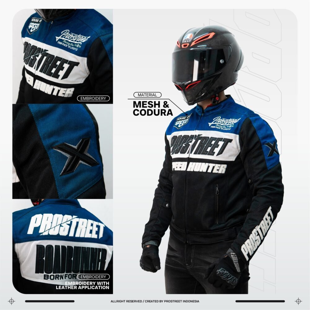 Prostreet Claymore Mesh XR06 Blue Jacket - Image 6