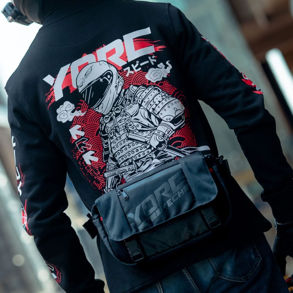 YORC RiderPack Stealth 001 Black Black Waist Bag - Image 5