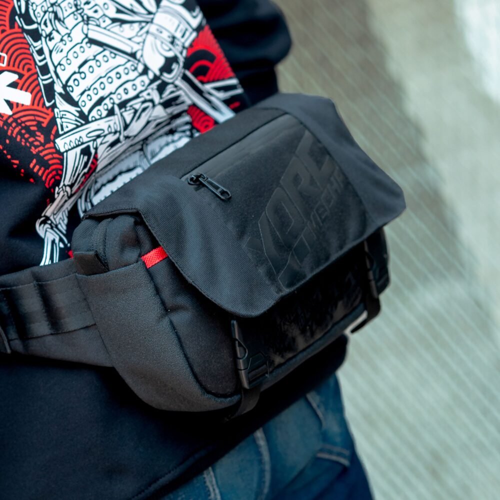 YORC RiderPack Stealth 001 Black Black Waist Bag - Image 3