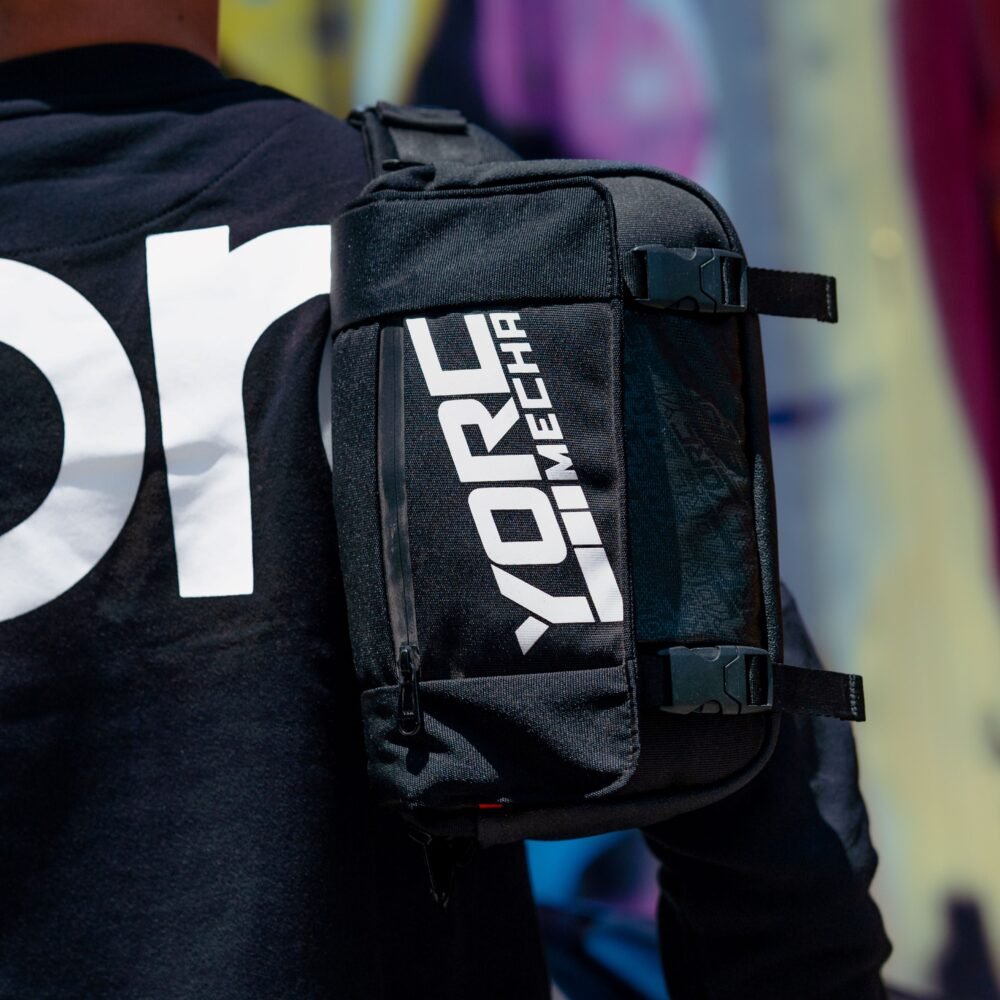 Alternative view of YORC RiderPack Stealth 001 Black White Waist Bag