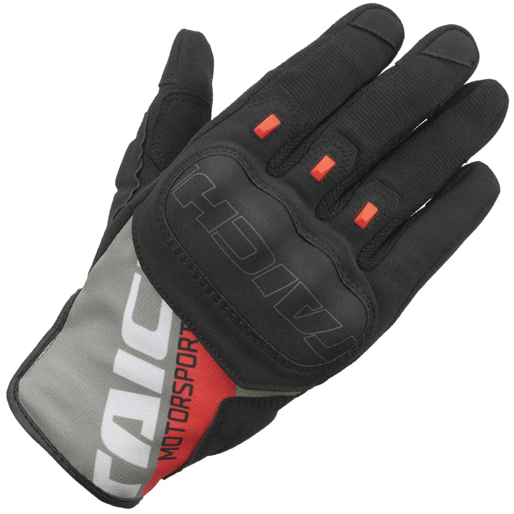 RS Taichi RST 468 Stroke Air Black Grey Red Gloves