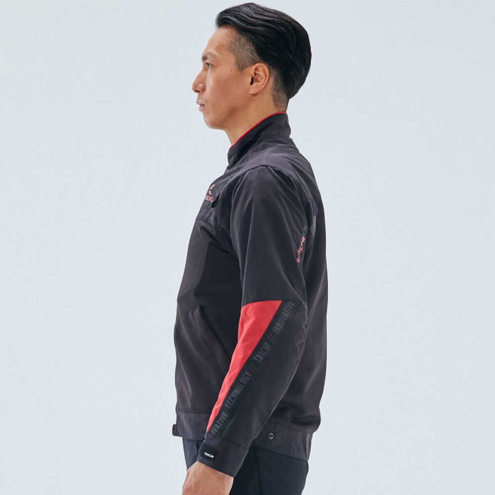 RS Taichi RSJ 345 Torque Air Black Red Jacket - Image 6