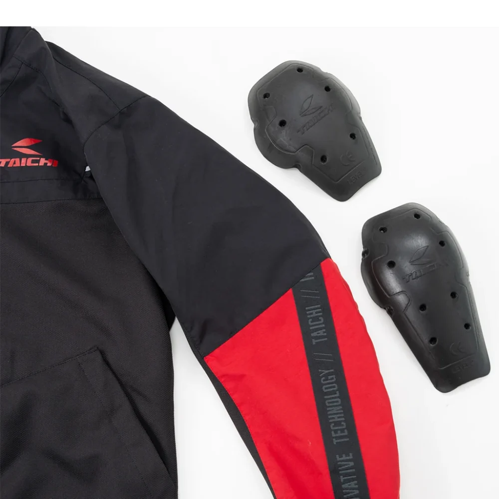 RS Taichi RSJ 345 Torque Air Black Red Jacket - Image 4